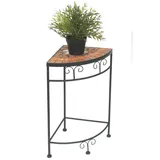 DanDiBo Ambiente Blumenhocker Mosaik Eckregal 52 x 52 cm Schwarz