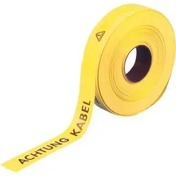 Trassenband - Achtung Straßenbeleuchtung - 250m Rolle