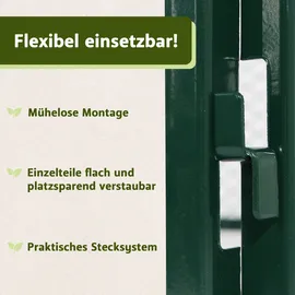 Lemodo Metall Komposter 448 L dunkelgrün, stabiler Komposter für eigenen Bio-Kompost