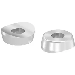 Ausgleichsstück für Rohr 48,3mm, Ø 18mm, mit Bohrung 7mm, V2A