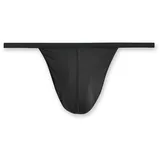 HOM String im unifarbenen Design Modell 'Plumes', Black, S