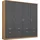 Rauch Bremen 181 x 199 x 58 cm grau/Eiche Artisan Nachbildung