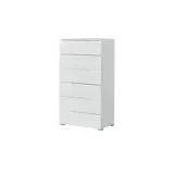 Möbel Kraft Schubladenkommode 65 x 119 x 40 cm Weiß