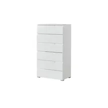 Möbel Kraft Schubladenkommode 65 x 119 x 40 cm Weiß