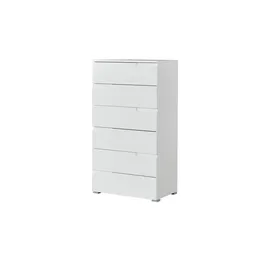 Möbel Kraft Schubladenkommode 65 x 119 x 40 cm Weiß