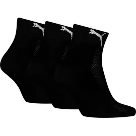 Puma Cushioned Quarter Socken 3-Paar Schwarz 39-42