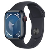 Apple Watch Series 9 GPS + Cellular 41 mm Aluminiumgehäuse mitternacht, Sportarmband mitternacht M/L