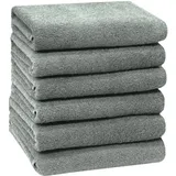 ZOLLNER Handtuchset 50 x 100 cm grau 6 St.