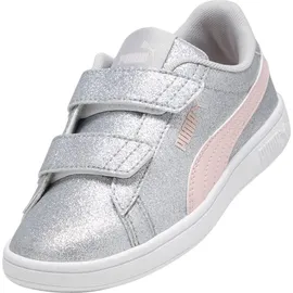 Puma Smash 3.0 Glitz Glam Kinder Glacial Gray/Frosty Pink 32