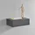 [en.casa] Wandregal Oslo 46 x 30 x 15 cm Dunkelgrau