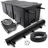 Wiltec SunSun CBF-350C CUV-272 72W SET NEO10000 Pumpe Schlauch Teichfilterset
