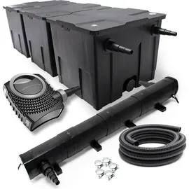 Wiltec SunSun CBF-350C CUV-272 72W SET NEO10000 Pumpe Schlauch Teichfilterset