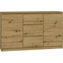 Top e shop Topeshop 2D3S ARTISAN, Eiche, 3 Schublade(n), Partikelbord, Einfarbig, Modern, Partikelbord - Braun