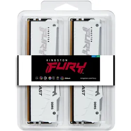 Kingston FURY Beast DDR5 5600MT/s RGB 64GB Kit (2x32GB) CL36 Weiß KF556C36BWE2AK2-64