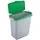 Durable Durabin 60 l grau mit grünem Deckel