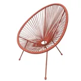 Koopmann International Gartenstuhl Acapulco Terrakotta Schnur 72 x 77 x 84 cm