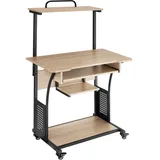 Tectake Schreibtisch Fife Eiche