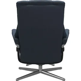 Stressless Mayfair mit Cross Base Microfaser 83 x 102 x 74 cm blue dinamica