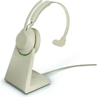 JABRA Evolve2 65 USB-C UC Mono beige mit Ladestation