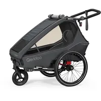 Qeridoo Kinderanhänger Kidgoo1 grey 2023