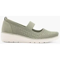 Komfort Slipper - Damen - grün
