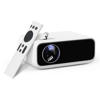 WANBO MINI LCD-Beamer (1280*720 px, Multimedia-Version, EU-Stecker) weiß