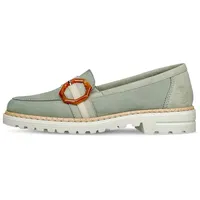 Rieker Damen Loafer 54864-52 grün Gr. 40 - 40