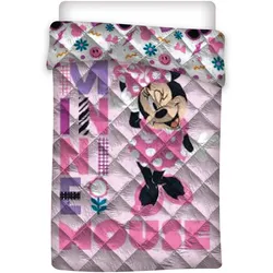Minnie Mouse Steppdecke Bettdecke Decke 140 x 200 cm