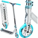 Fantic26 CORE CG1 Stunt-Scooter Park H=81cm Silber Gebürstet / Türkis