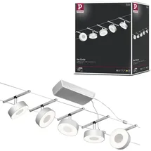 Paulmann CorDuo LED Seilsystem Circle Basisset 5x180lm 5x5W 3000K 230/12V Chrom matt Chrom