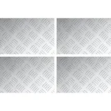 vidaXL Aluminium-Riffelbleche 4 Stk. Rutschfest 30x20 cm