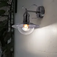 Harms Import Außenlampe Edelstahl Wand Außen E27 Terrassenlampe Außen
