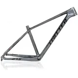 27,5/29 Zoll 15''/17''/19'' Kohlefaser Mountainbike-Rahmen Scheibenbremse Schnelle Veröffentlichung 135mm BB92 Tretlager XC/MTB-Rahmen Max. 2,25 Zoll Reifen ( Color : Drak Gray , Size : 17x27.5in )