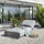 Kettler Ego Gartenliege 213x90x33cm Sunbrella Hellgrau