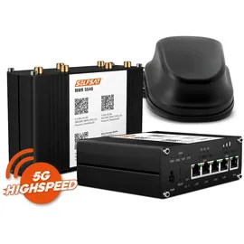 Selfsat MWR 5540 5G Cat 12 WLAN Router bis 2,6 Gbps inkl. SELFSAT 5G Antenne schwarz