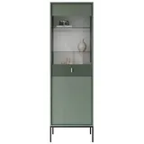 lookway Vitrine MIDNIGHT 54 x 39 x 175 cm Grün/Schwarz
