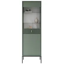 lookway Vitrine MIDNIGHT 54 x 39 x 175 cm Grün/Schwarz