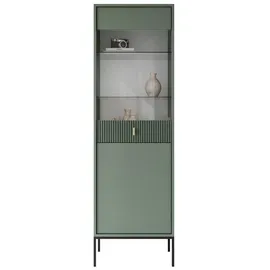 lookway Vitrine MIDNIGHT 54 x 39 x 175 cm Grün/Schwarz