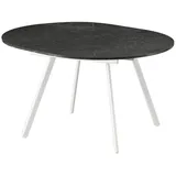 B&D home B&D home® Esstisch Anthrazit, weiß, Holzwerkstoff, Rund, 120x76x120 cm, Esszimmer, Tische, Esstische