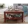 Massivmoebel24 Couchtisch Brooklyn Walnuss 70 x 70 x 40 cm