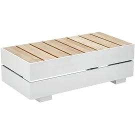 Solpuri Loungesystem Boxx Tisch-Modul XS - 301 - weiß 400 - Teak