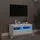 vidaXL TV-Wandschrank mit LED-Leuchten 40,5x35x80 cm Weiß Holz