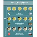 Nachtragsblatt Nr. 7345-3 mit Vordrucken zu Premium-Münzalbum "2€-Bundesländer"