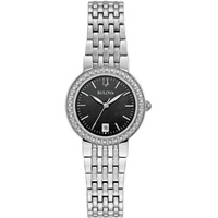 Bulova  Silber Damen Armbanduhr 96R241