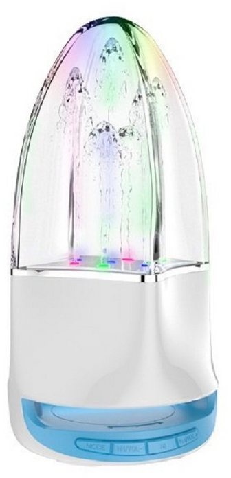 Dudao Tragbarer 5.0 Springbrunnen mit RGB-LED-Beleuchtung 1000mAh Bluetooth-Speaker weiß