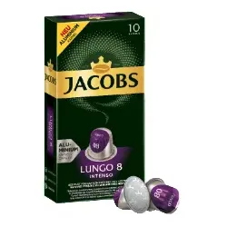 Jacobs LUNGO 8 INTENSO, Kaffeekapsel, Lungo, Nespresso, 10 Tassen, Box