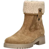 Gabor comfort "Gabor Comfort Stiefelette Veloursleder", Damen, braun, | Gr.: 40,5