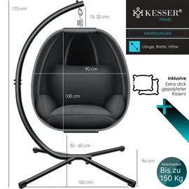 Kesser Luxe Hängesessel Anthrazit