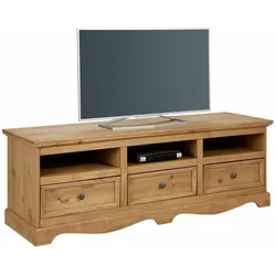 Lowboard HOME AFFAIRE "Melissa", beige (natur gebeizt, gewachst), B:163cm H:55cm T:50cm, Sideboards, Kommode, Breite 160 cm