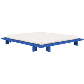 Karup Futonbett KARUP DESIGN "Bettgestell JAPAN BED Futonbett aus FSC-zertifiziertem Massivholz", vivid blau, B:208cm H:20cm L:228cm, Betten, Futonbett, zeitlos, bequem & in mehreren Farben und Größen erhältlich